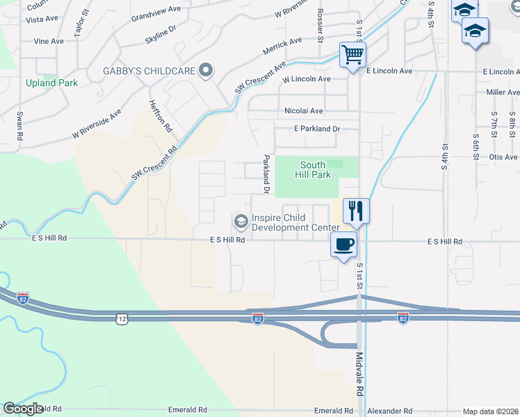 map of restaurants, bars, coffee shops, grocery stores, and more near 420 Washington Court in Sunnyside