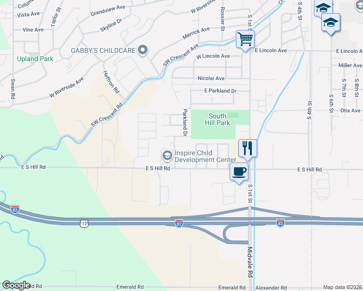 map of restaurants, bars, coffee shops, grocery stores, and more near 420 Washington Court in Sunnyside
