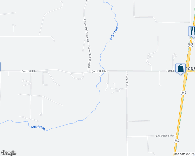 map of restaurants, bars, coffee shops, grocery stores, and more near 237 Dutch Hill Road in Hamilton