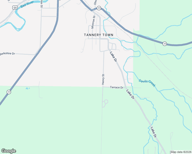 map of restaurants, bars, coffee shops, grocery stores, and more near 911 Henry Street in Mellen