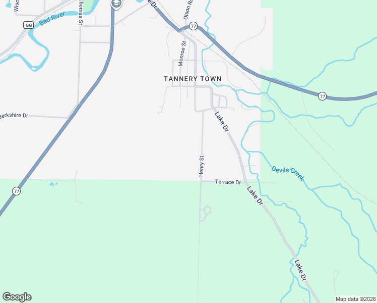 map of restaurants, bars, coffee shops, grocery stores, and more near 911 Henry St in Mellen