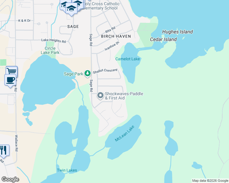 map of restaurants, bars, coffee shops, grocery stores, and more near 113 Sable Crescent in North Bay