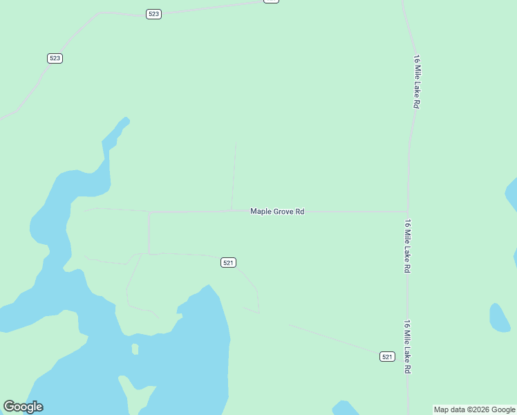 map of restaurants, bars, coffee shops, grocery stores, and more near Maple Grove Road in Munising