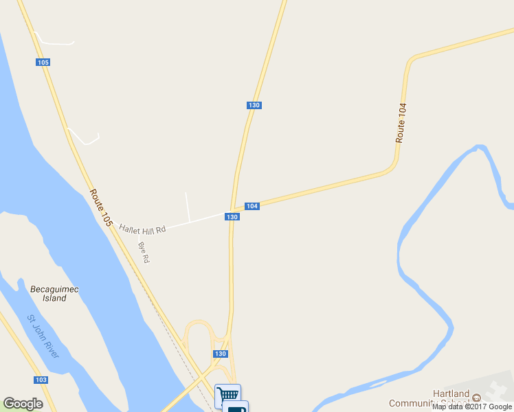 map of restaurants, bars, coffee shops, grocery stores, and more near 8288 New Brunswick 104 in Bubartown