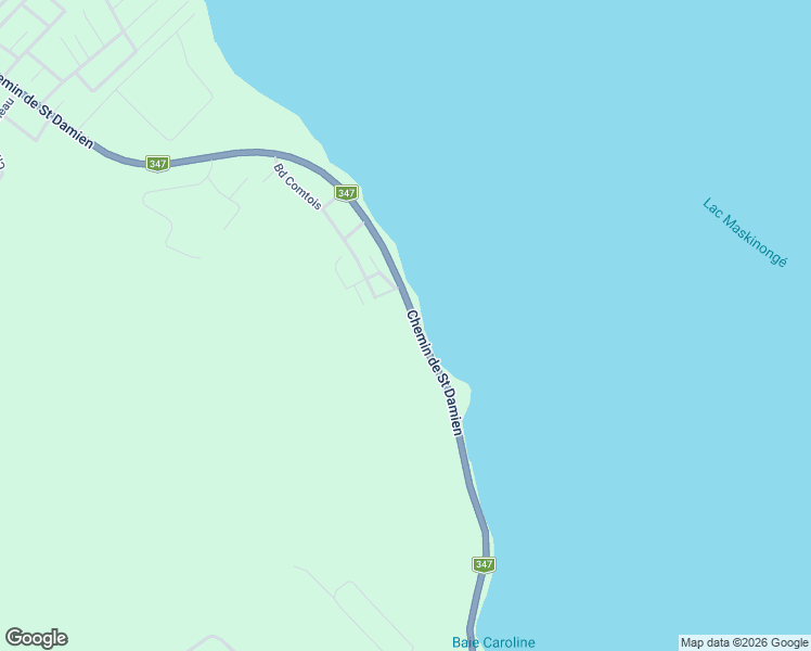 map of restaurants, bars, coffee shops, grocery stores, and more near 1651 Chemin de Saint Damien in Saint-Gabriel-de-Brandon