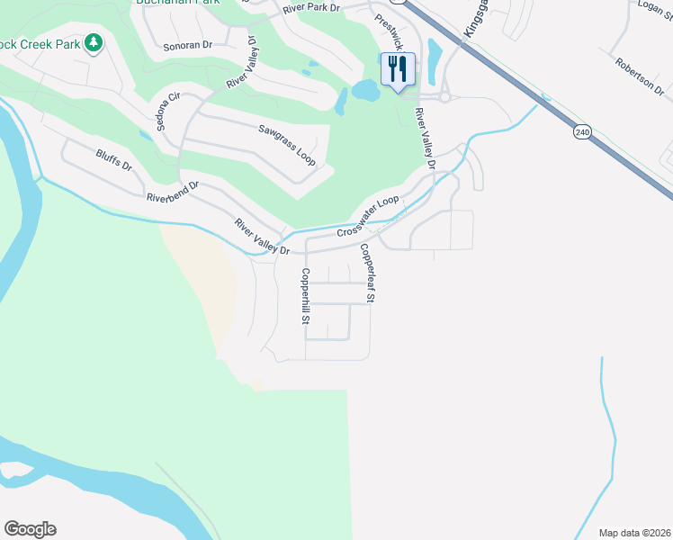 map of restaurants, bars, coffee shops, grocery stores, and more near 2379 Coppertree Court in Richland