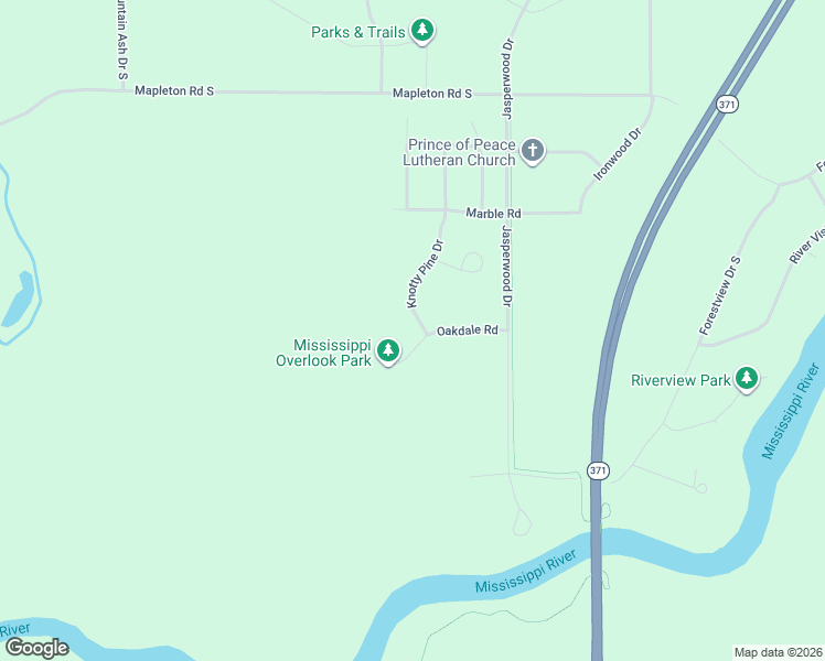 map of restaurants, bars, coffee shops, grocery stores, and more near 11597 Knotty Pine Drive in Baxter