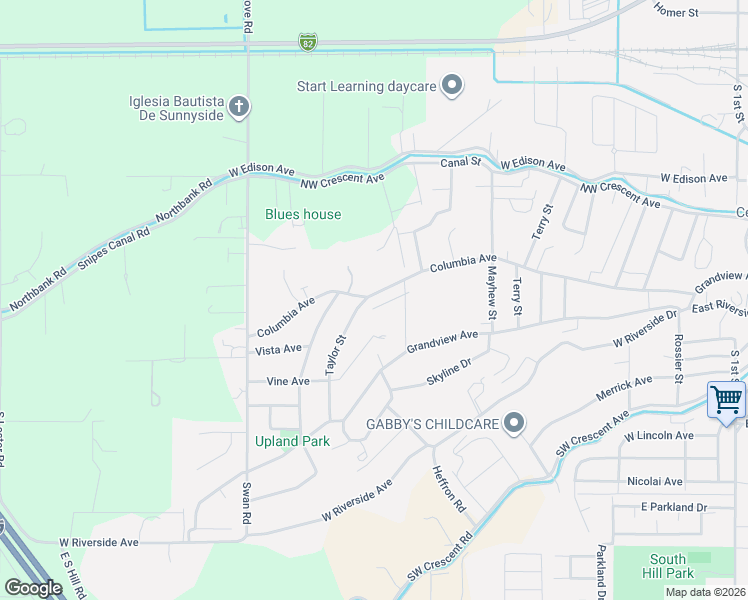 map of restaurants, bars, coffee shops, grocery stores, and more near 804 Taylor St in Sunnyside