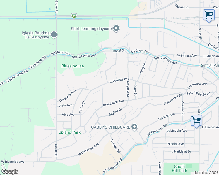map of restaurants, bars, coffee shops, grocery stores, and more near 706 Grandview Avenue in Sunnyside