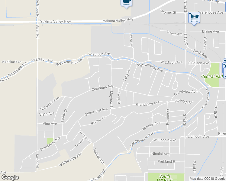 map of restaurants, bars, coffee shops, grocery stores, and more near 806 Mayhew Street in Sunnyside