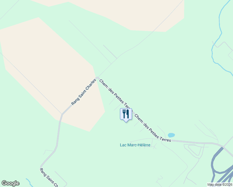 map of restaurants, bars, coffee shops, grocery stores, and more near 1292 Chemin des Petites Terres in Trois-Rivières
