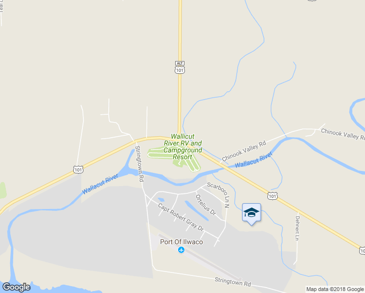 map of restaurants, bars, coffee shops, grocery stores, and more near 1509 U.S. 101 in Ilwaco