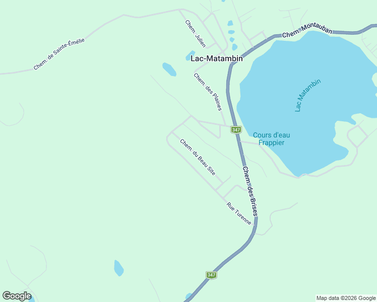 map of restaurants, bars, coffee shops, grocery stores, and more near 3541 Chemin du Beau Site in Saint-Damien