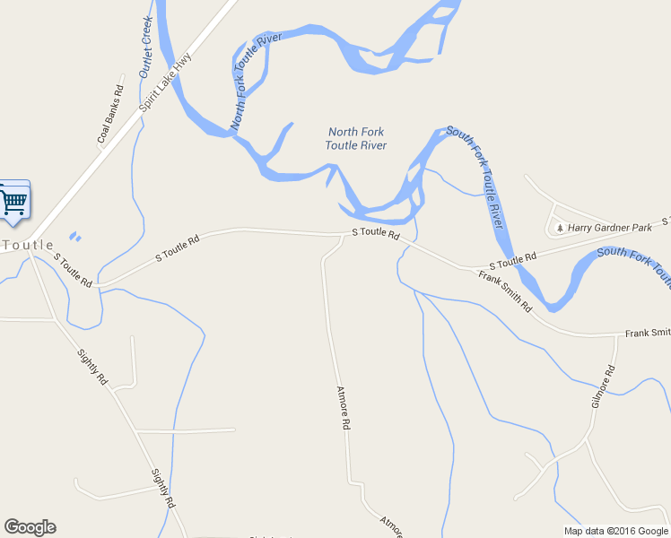 map of restaurants, bars, coffee shops, grocery stores, and more near 121 Atmore Road in Toutle