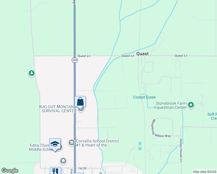 map of restaurants, bars, coffee shops, grocery stores, and more near 400 Cochell Way in Corvallis