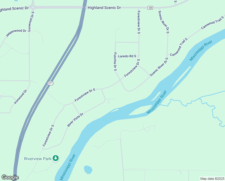 map of restaurants, bars, coffee shops, grocery stores, and more near 11950 Forestview Drive South in Baxter