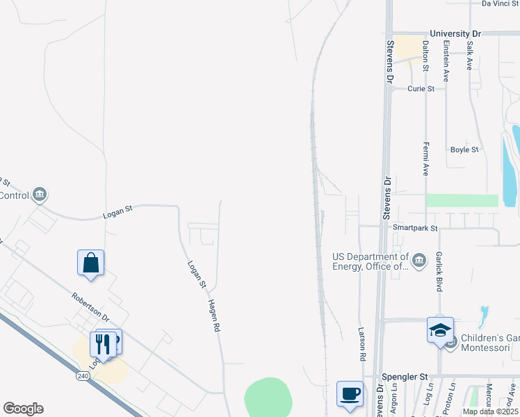 map of restaurants, bars, coffee shops, grocery stores, and more near 2345 Stevens Drive in Richland