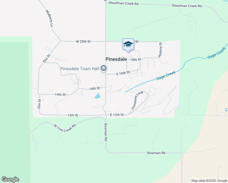 map of restaurants, bars, coffee shops, grocery stores, and more near 1340 Main Street in Pinesdale