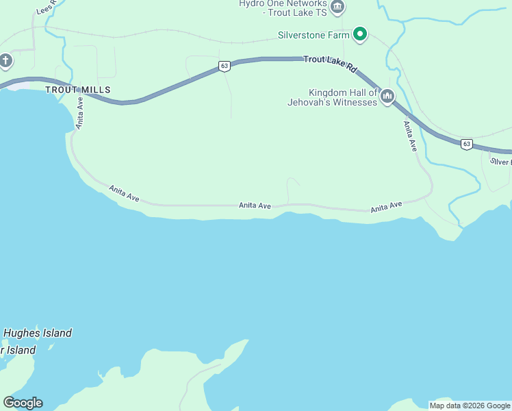 map of restaurants, bars, coffee shops, grocery stores, and more near Anita Avenue in North Bay