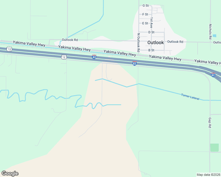 map of restaurants, bars, coffee shops, grocery stores, and more near 3402 Gap Road in Outlook