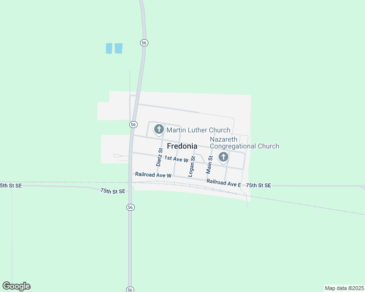 map of restaurants, bars, coffee shops, grocery stores, and more near in Fredonia