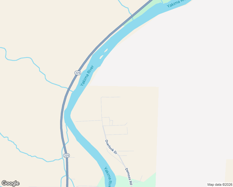 map of restaurants, bars, coffee shops, grocery stores, and more near 78417 Overlook Drive in Benton City