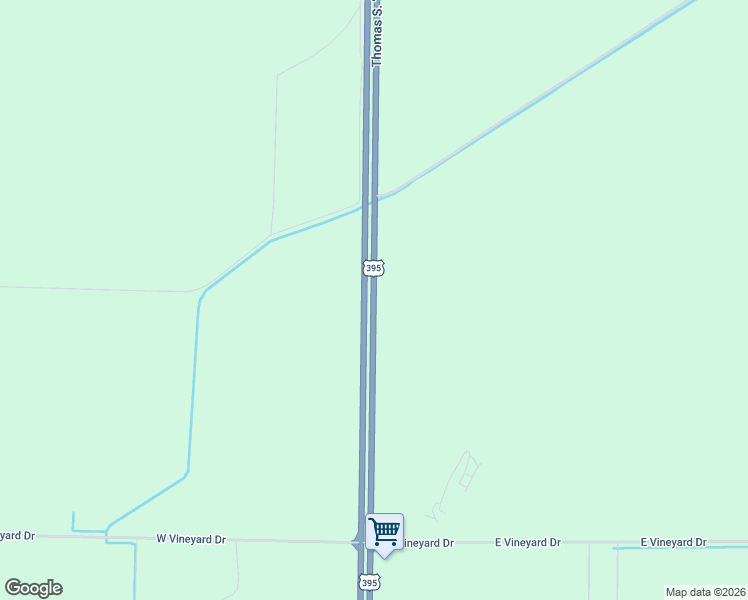 map of restaurants, bars, coffee shops, grocery stores, and more near U.S. 395 in Pasco