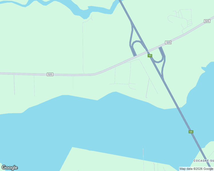 map of restaurants, bars, coffee shops, grocery stores, and more near 48 Mitton Road in Cocagne