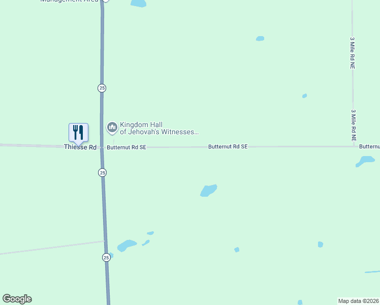 map of restaurants, bars, coffee shops, grocery stores, and more near 3262 Butternut Road Southeast in Brainerd