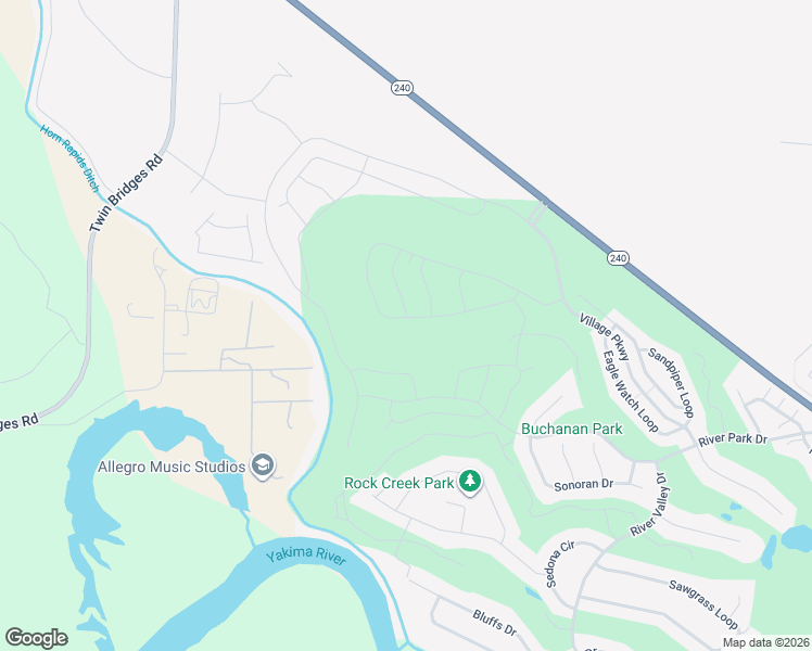 map of restaurants, bars, coffee shops, grocery stores, and more near 2760 Grayhawk Loop in Richland