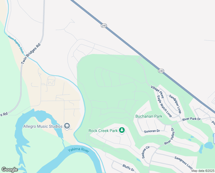 map of restaurants, bars, coffee shops, grocery stores, and more near 2760 Grayhawk Loop in Richland