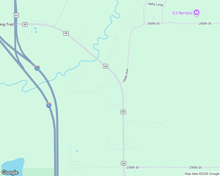 map of restaurants, bars, coffee shops, grocery stores, and more near 25433 County Road 88 in Fergus Falls