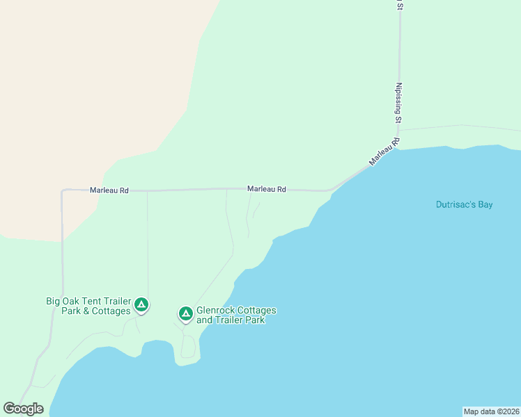 map of restaurants, bars, coffee shops, grocery stores, and more near 488 Marleau Road in West Nipissing