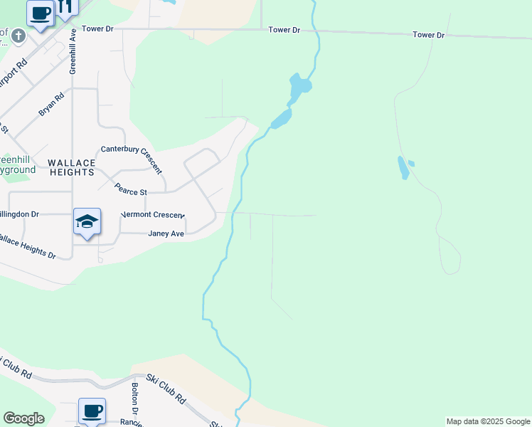 map of restaurants, bars, coffee shops, grocery stores, and more near 81 Janey Avenue in North Bay