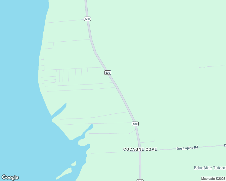 map of restaurants, bars, coffee shops, grocery stores, and more near 3528 New Brunswick 530 in Grande-Digue