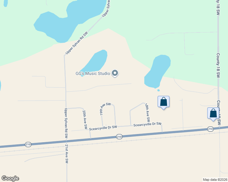 map of restaurants, bars, coffee shops, grocery stores, and more near 1985 Nelson Lake Road in Pillager