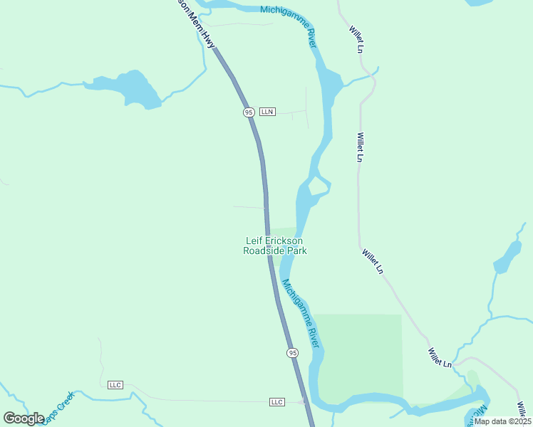 map of restaurants, bars, coffee shops, grocery stores, and more near Michigan 95 in Republic