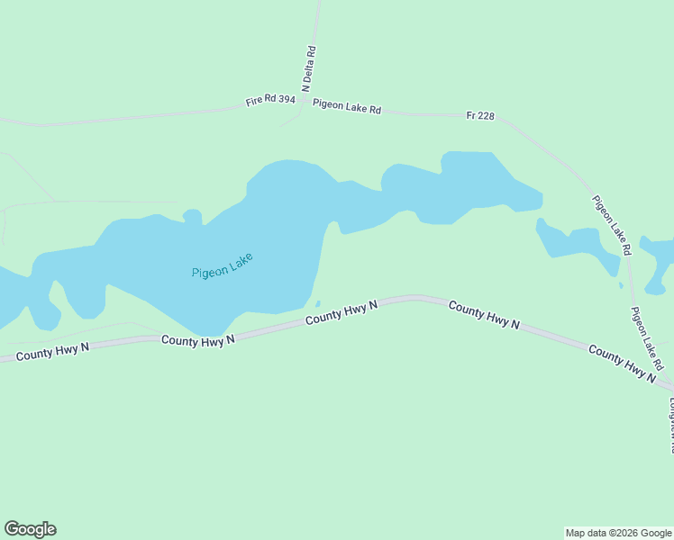 map of restaurants, bars, coffee shops, grocery stores, and more near 11210 County Highway North in Drummond
