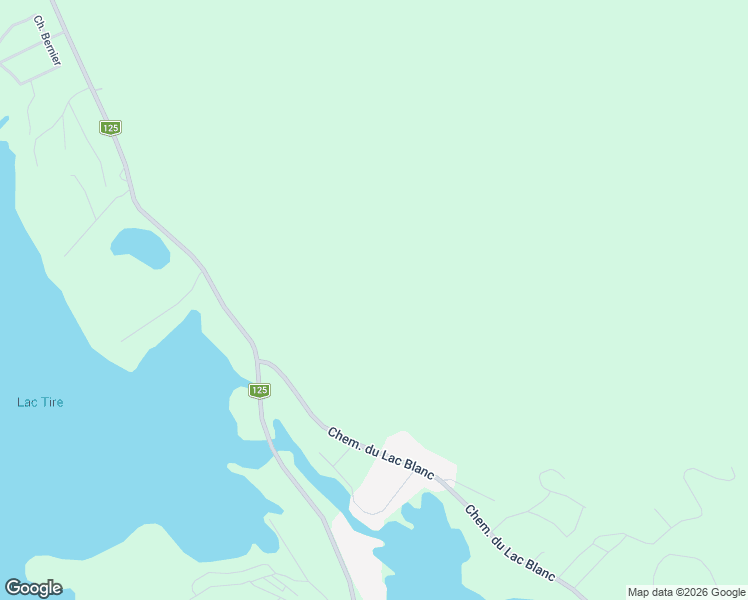 map of restaurants, bars, coffee shops, grocery stores, and more near Québec 125 in Matawinie