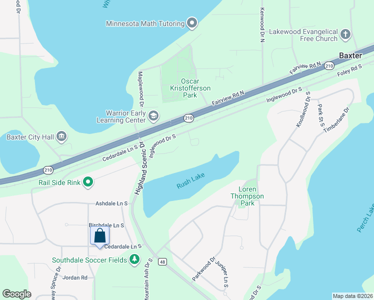 map of restaurants, bars, coffee shops, grocery stores, and more near 13177 Preserve Circle in Baxter