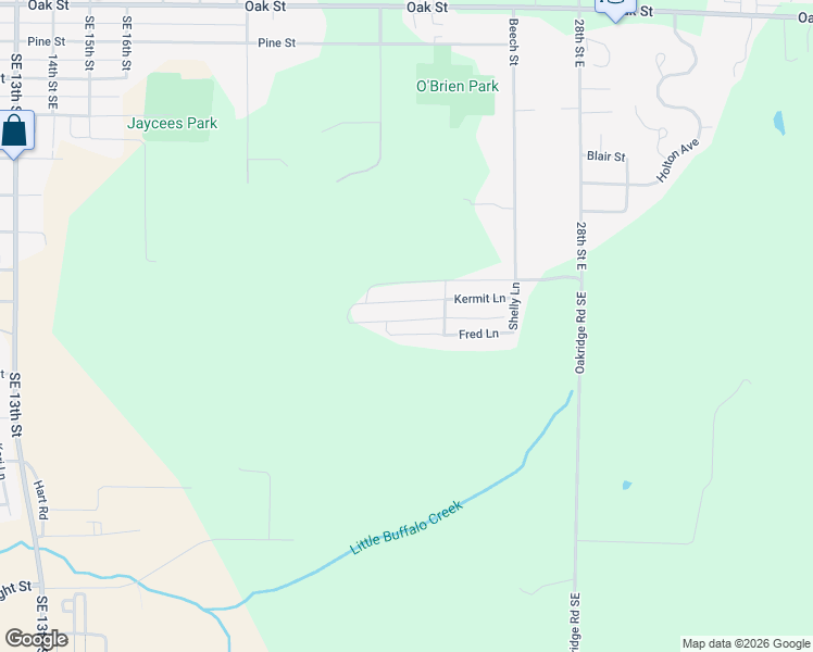 map of restaurants, bars, coffee shops, grocery stores, and more near 2411 Kermit Lane in Brainerd