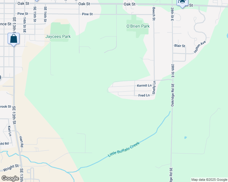 map of restaurants, bars, coffee shops, grocery stores, and more near 2509 Kermit Lane in Brainerd
