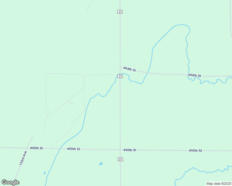 map of restaurants, bars, coffee shops, grocery stores, and more near County Road 23 in Verndale