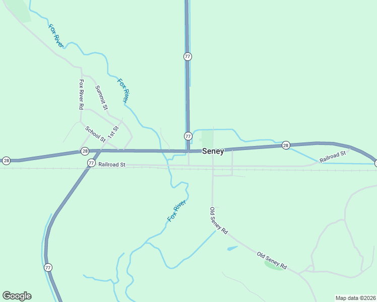map of restaurants, bars, coffee shops, grocery stores, and more near Michigan 77 in Seney