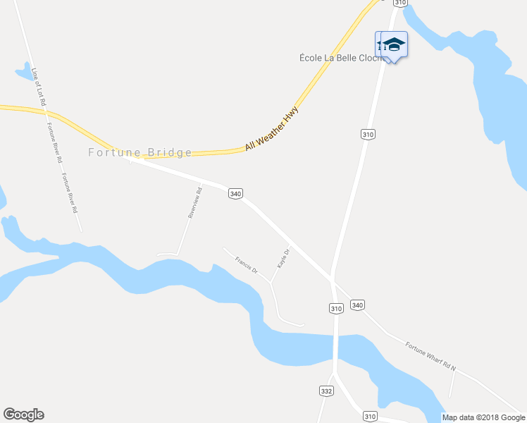 map of restaurants, bars, coffee shops, grocery stores, and more near 141 Fortune Wharf Road North in Souris