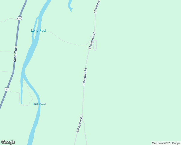 map of restaurants, bars, coffee shops, grocery stores, and more near East Margaree Road in Inverness County