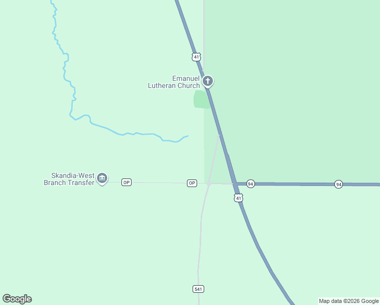 map of restaurants, bars, coffee shops, grocery stores, and more near 9744-9750 Michigan 94 in Skandia