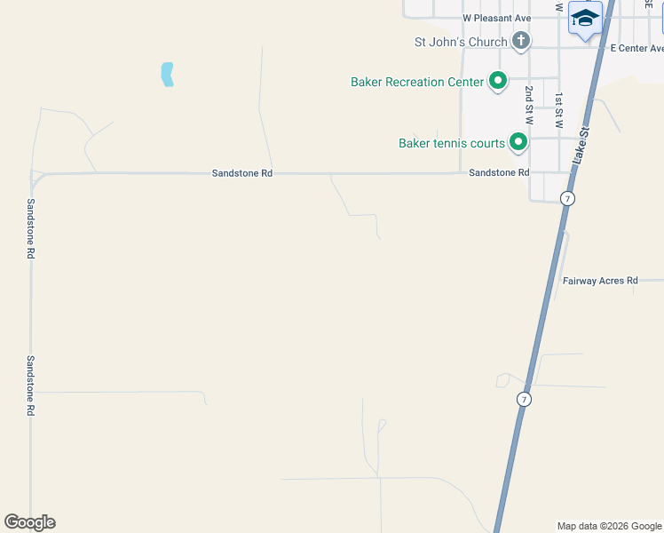 map of restaurants, bars, coffee shops, grocery stores, and more near in Baker