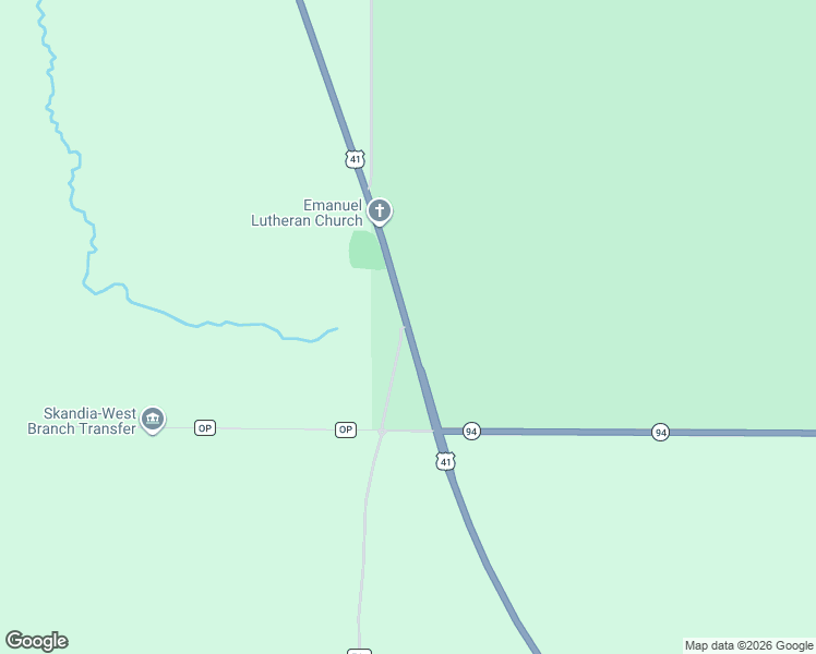 map of restaurants, bars, coffee shops, grocery stores, and more near 9744 Michigan 94 in Skandia