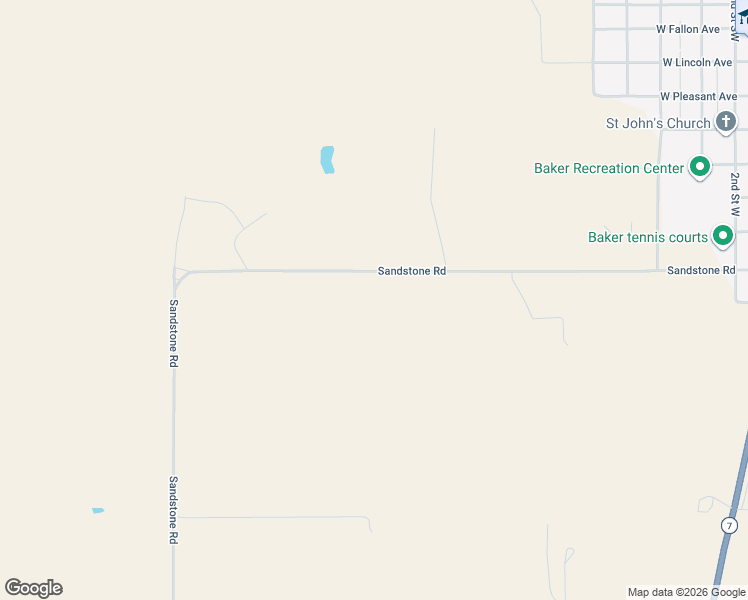 map of restaurants, bars, coffee shops, grocery stores, and more near 73 Sandstone Road in Baker